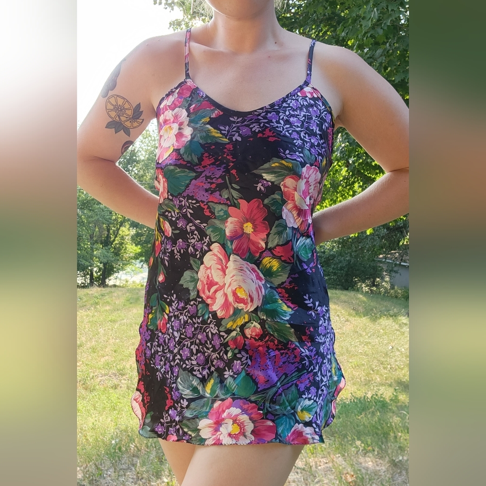 Vintage Floral Slip Dress